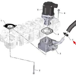 Oryginalna obejma przewodu D.25 o numerze katalogowym K0067094, stosowana w ciągnikach rolniczych marki Arbos.