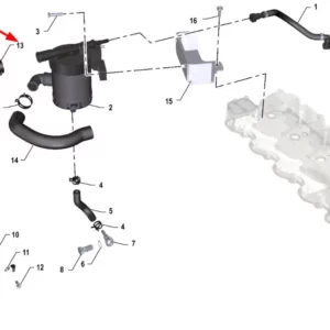 Oryginalny zacisk mocujący przewodu D32 o numerze katalogowym K0067095, stosowany w ciągnikach rolniczych marki Arbos.