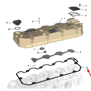 Oryginalny uszczelniacz pokrywy zaworowej o numerze katalogowym K0067104, stosowany w ciągnikach rolniczych marki Arbos.