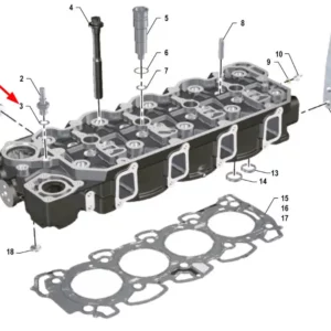 Oryginalny uszczelniacz miedziany 14,2 x 22 x 1o numerze katalogowym K0067119, stosowany w ciągnikach rolniczych marki Arbos.