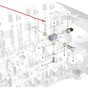 Oryginalna uszczelka miedziana 12.2 x 17 x 1.5 o numerze katalogowym K0067123, stosowana w ciągnikach rolniczych marki Arbos schemat.