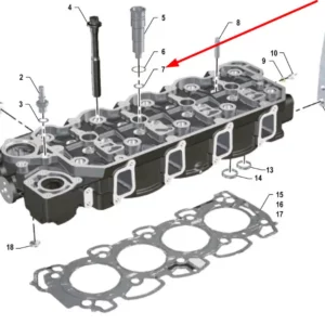 Oryginalny uszczelniacz tulei wtryskiwacza o numerze katalogowym K0067126, stosowany w ciągnikach rolniczych marki Arbos.