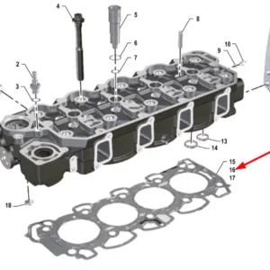 Oryginalny uszczelniacz głowicy silnika 1,04 o numerze katalogowym K0067128, stosowany w ciągnikach rolniczych marki Arbos.