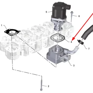 Oryginalna uszczelka zaworu EGR o numerze katalogowym K0067131, stosowana w ciągnikach rolniczych marki Arbos.