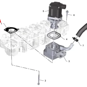 Oryginalna uszczelka zaworu EGR o numerze katalogowym K0067132, stosowana w ciągnikach rolniczych marki Arbos.