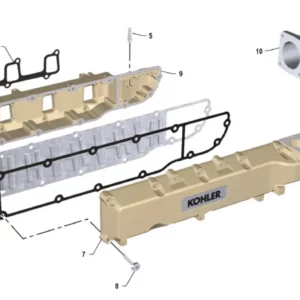 Oryginalna uszczelka kolektora dolotowego o numerze katalogowym K0067135, stosowana w ciągnikach rolniczych marki Arbos.