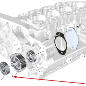 Oryginalne koło zębate pompy silnika o numerze katalogowym K0067141, stosowane w ciągnikach rolniczych marki Arbos.