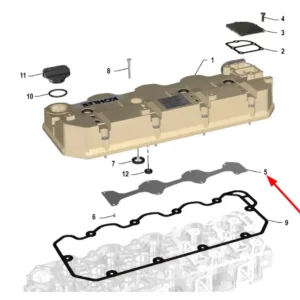 Oryginalna płyka mocująca pokrywy zaworowej o numerze katalogowym K0067143, stosowana w ciągnikach rolniczych marki Arbos.