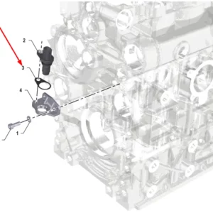 Oryginalna uszczelka czujnika obrotów o numerze katalogowym K0067145, stosowana w ciągnikach rolniczych marki Arbos schemat.