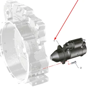 Oryginalny rozrusznik AVV. 12V 3,2kW o numerze katalogowym K0067148, stosowany w ciągnikach rolniczych marki Arbos schemat.
