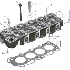 Oryginalne mocowanie głowicy silnika o numerze katalogowym K0067202, stosowane w ciągnikach rolniczych marki Arbos.