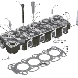 Oryginalna zaślepka głowicy silnika D18 o numerze katalogowym K0067210, stosowana w ciągnikach rolniczych marki Arbos.