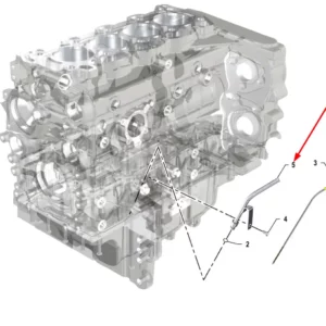 Oryginalna rurka miarki poziomu oleju o numerze katalogowym K0067228, stosowana w ciągnikach rolniczych marki Arbos.