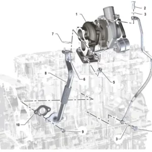 Oryginalny przewód smarowania turbosprężarki o numerze katalogowym K0067232, stosowany w ciągnikach rolniczych marki Arbos.