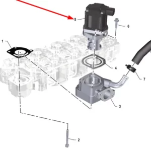 Oryginalny zawór EGR o numerze katalogowym K0067238, stosowany w ciągnikach rolniczych marki Arbos.