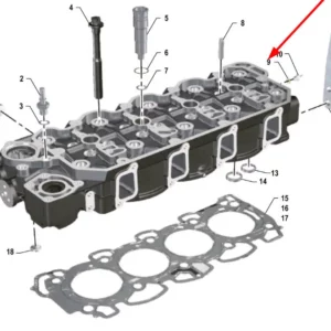 Oryginalny uszczelniacz miedziany 8,2 x 12 x 1,5 o numerze katalogowym K0069436, stosowany w cuągnikach rolniczych marki Arbos.