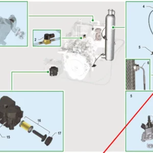 Oryginalny pierścień uszczelniający o numerze katalogowym K007140, stosowany w ciągnikach rolniczych marki Arbos.