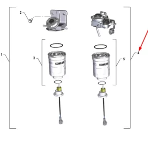 Oryginalny filtr paliwa o numerze katalogowym K0071728, stosowany w ciągnikach rolniczych marki Arbos.