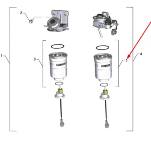 Oryginalny filtr paliwa o numerze katalogowym K0071729, stosowany w ciągnikach rolniczych marki Arbos.