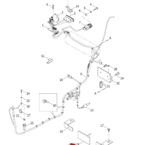 Oryginalny odblask kompletny o numerze katalogowym L0001333, stosowany w ciągnikach rolncizych marek Arbos oraz Lovol.