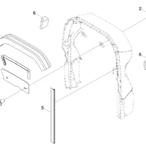 Oryginalna uszczelka o numerze katalogowym L0002798, stosowana w ciągnikach rolniczych marek Arbos oraz Lovol.