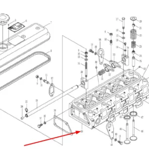 Oryginalna głowica silnika o numerze katalogowym L0005813, stosowana w ciągnikach rolniczych marek Arbos oraz Lovol.