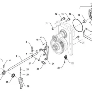 Oryginalna osłona czujnika prędkości o numerze katalogowym P5P41101125, stosowana w ciągnikach rolniczych marki Arbos.