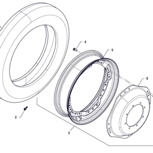 Oryginalna opona 230/95 R32 o numerze katalogowym P5S32005117, stosowana w ciągnikach marki Arbos.