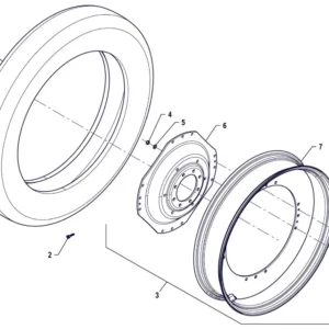 Oryginalna opona 300/95 R46 o numerze katalogowym P5S34005129, stosowana w ciągnikach rolniczych marki Arbos.