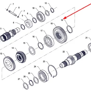 Oryginalny pierścień segera zewnętrzny o numerze katalogowym PIS06010004, stosowany w ciągnikach rolniczych marki Arbos.