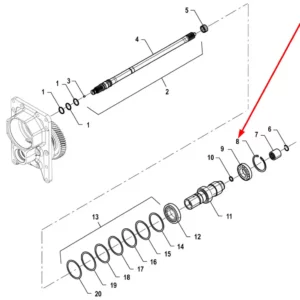 Oryginalny pierścień segera wewnętrzny o numerze katalogowym PIS06020005, stosowana w ciągnikach rolniczych marki Arbos.