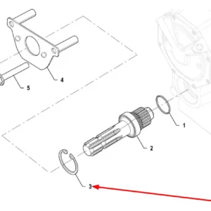Oryginalny pierścień segera wewnętrzny 60 x 3 o numerze katalogowym PIS06020007, stosowany w ciągnikach rolniczych marki Arbos.