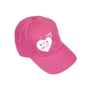 Oryginalna czapka z daszkiem dziecięca koloru różowego firmy Claas.