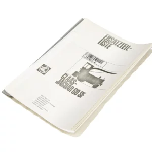 Oryginalny katalog Jaguar 60 SF w języku niemieckim o numerze katalogowym