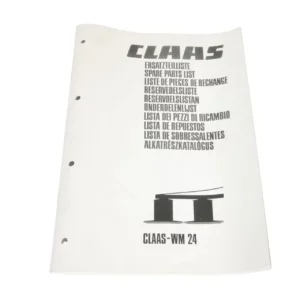 Oryginalny katalog części  o numerze katalogowym 184413.4 kosiarki rotacyjnej  WM24 marki Claas.
