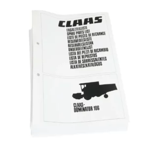 Oryginalny katalog kombajnu zbożowego Dominator 106  w języku niemieckim.