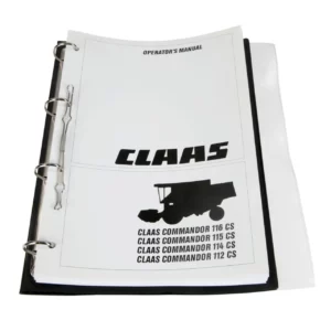 IInstrukcja obsługi w języku angielskim kombajnu Comandor 112CS