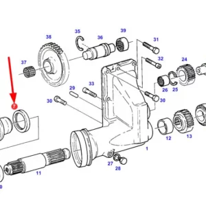 Pierścień uszczelnienia o wymiarach 65 x 85 x 10 i numerze katalogowym 12032022B, stosowany w ciągnikach rolniczych marki Fendt.