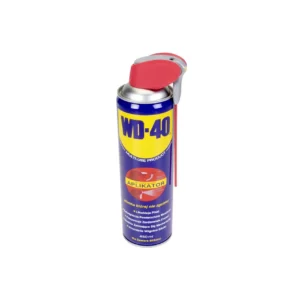 Wielofuncyjny środek penetrująco-smarny WD-40 w opakowaniu o pojemności 450 ml wraz z aplikatorem.