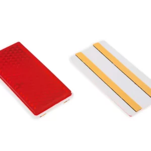 Odblask czerwony prostokątny przyklejany o numerze katalogowym 1415-000201