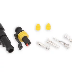 Kompletna wodoszczelna złączka elektryczna składająca się z wtyczki