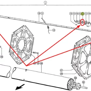 Tulejka plastikowa rury motowideł pasująca do Claas zamiennik