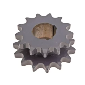 Koło zębate podwójne napędu bębna wciągającego hederu 13/15 zębów o wymiarach 1 x 19