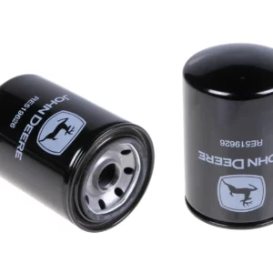 Oryginalny filtr oleju silnika puszkowy o numerze katalogowym RE519626