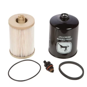 Oryginalny zestaw filtrów paliwa składający się z filtrów o numerach RE520906 i RE541747