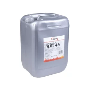 Olej hydrauliczny Jasol Hydraulic HVI 46, w opakowaniu o pojemności 20 litrów, to olej przeznaczony do stosowania w wysokoobciążonych układach przeniesienia siły, napędu i sterowania hydraulicznego, przekładniach hydraulicznych oraz innych mechanizmach r