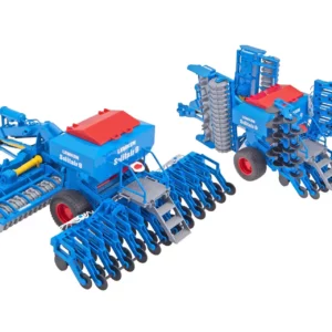 Wykonany z wysokojakościowego tworzywa sztucznego model agregatu uprawowego Lemken Solitair 9 marki Bruder o numerze katalogowym U02026. Model o wymiarach 42