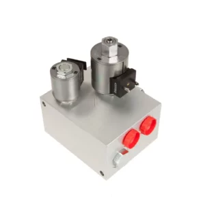 Oryginalny blok zaworowy sterujący zagęszczeniem beli i komorą