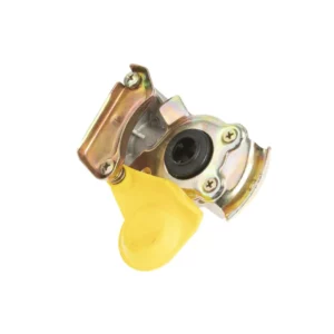 Złącze pneumatyczne żółte z zaworem o wymiarze M22