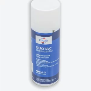 Spray do łańcuchów i kół zębatych Duotac w sprayu 400 ml polecany do łańcuchów otwartych przekładni lin stalowych